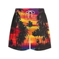 thumbnail image 5 of Virmaxy Tropical Floral Beach Shorts for Men Breathable Hawaiian Print Swimwear with Elastic Waist Drawstring Summer Shorts for Island Getaways Multicolor-46 XXXL, 5 of 6