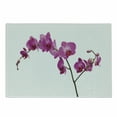 thumbnail image 1 of Magenta Cutting Board, Wild Orchids Petal Florets Branch Romantic Flower Exotic Plant Nature Print, Decorative Tempered Glass Cutting and Serving Board, Small Size, Violet, by Ambesonne, 1 of 1