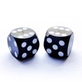 thumbnail image 1 of Bescon Dice Professional Precision Dice Round Corner 9/16" (14.3mm) with Random Serial Number,Precision Cut Dice 14.3MM 2pcs Set Solid Black, 1 of 6