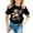 R4504 Black, variant on Bjutir Girl Shirts Summer Short Sleeve Cute Animal Print Casual Loose Fit Round Neck Tee For Kids Comfortable Daily Wear Cute Print Girls Tops,Black,3-4 Years