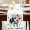 thumbnail image 3 of Table Runners 72 Inches Long Dress Scarves, Spring Pig Farmhouse Kitchen/Dining Table Runner, Coffee Tablerunners, Butterfly Botanical Floral Summer 14x72 Inch, 3 of 9