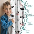 thumbnail image 3 of Blackout Kids Curtains,White Cow Moo Pattern Childrens Insulated Curtains Set Of 2,Bedroom Essentials,Toddler Room Decor 52x84in(132x213cm), 3 of 5