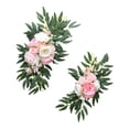 thumbnail image 4 of 2 piezas de flores artificiales para arco de boda, guirnalda floral colgante, decoración del hogar, bienvenida Rosa, 4 of 9