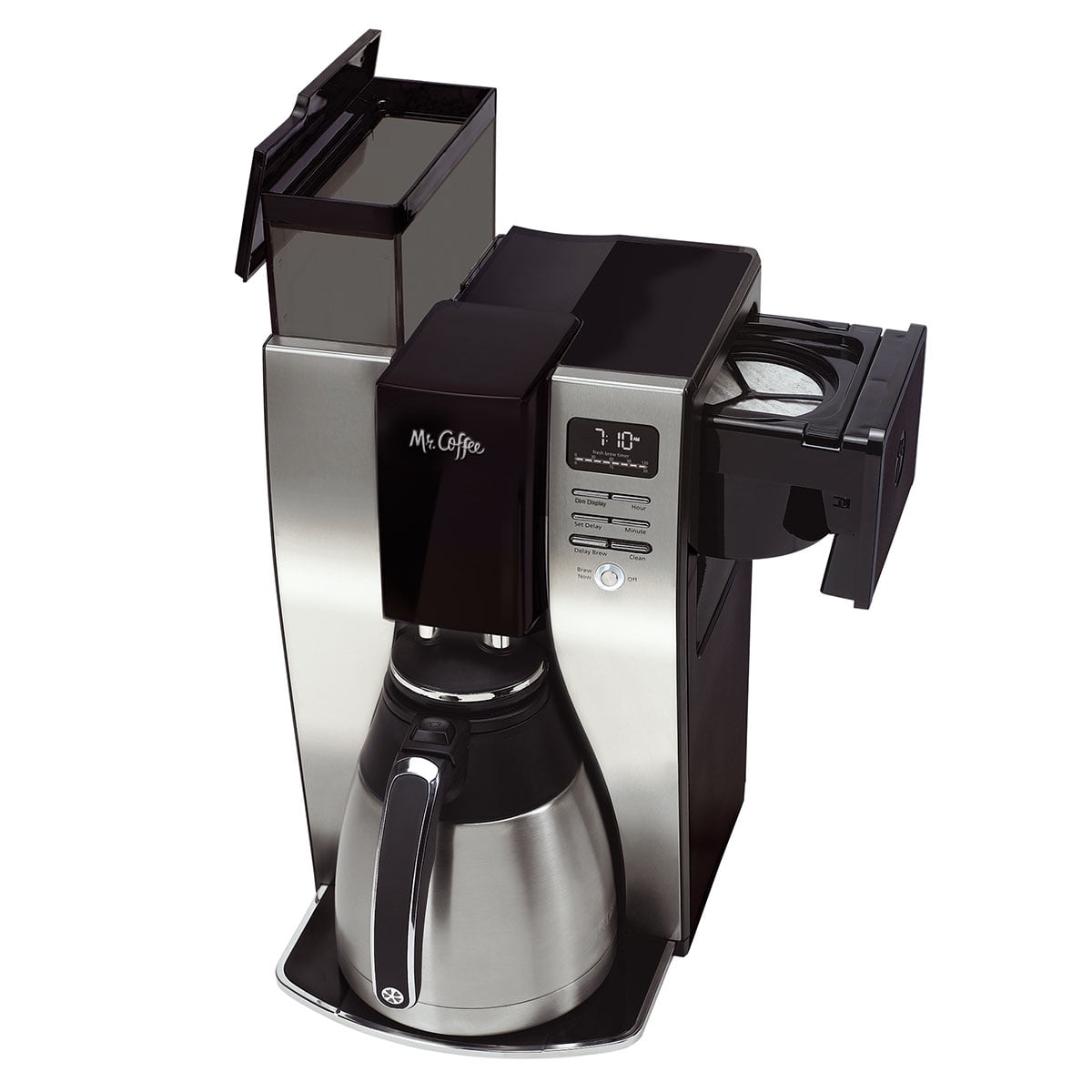 Mr. Coffee Programmable Single Serve and 10 Cup Coffee Maker in Black  985120290M - The Home Depot