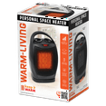 thumbnail image 2 of Warm Living 10" Personal Ceramic Space Heater, Oscillating Feature, 1500W, 2 of 4
