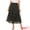 Black A, variant on DARING DIVA Women's Chiffon Tiered A-Line Maxi Skirt XL Navy Blue