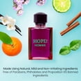 thumbnail image 7 of Hope Homme for Men - 100ml Eau De Parfum Spray for Men - Spicy Floral & Intense Fragrance Warm Scent Lasts All Day Long Includes NovoGlow Carrying Pouch Gift for Men for All Occasions, 7 of 7