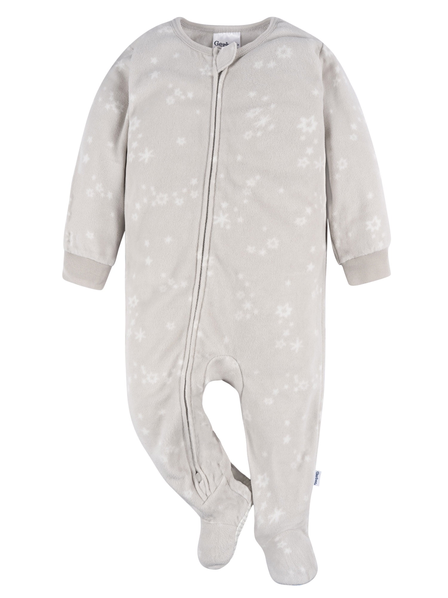 Gerber Baby and Toddler Neutral Microfleece Blanket Sleeper Pajamas, 2-Pack, Sizes 0/3 Months -5T
