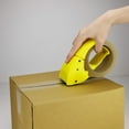 ABEL EVO Packing Tape Dispenser, Yellow, 2 Inch Wide Ergonomic Tape Gun