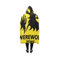 thumbnail image 2 of HATIART Hooded Blanket Werewolf Painting Wearable Blanket Comfotable Hooded Throw Wrap Robe 40x50 Inch, 2 of 3