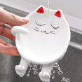 thumbnail image 5 of Multifunction Cute Cat Ceramic White Red Spoon Rest-Cartoon Animal Dinnerware Chopsticks Spoon Rest/Pot Lid Rack, 5 of 5