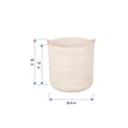 thumbnail image 6 of Kouboo Laguna Round Rattan with Ear Handles Basket for Organizing, Living Room, Blankets, Toy Bin, Laundry and Plants, Latte, 6 of 8