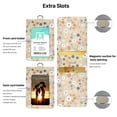 thumbnail image 3 of Double Sided Clear Badge Holder Leather ID Badge Holder with Quick Release Buckle,Safety Adjustable Lanyard & Retractable Reel, Cute Card Name Tag Lanyard ID Protector Bage for Nurse Teacher Work, 3 of 7