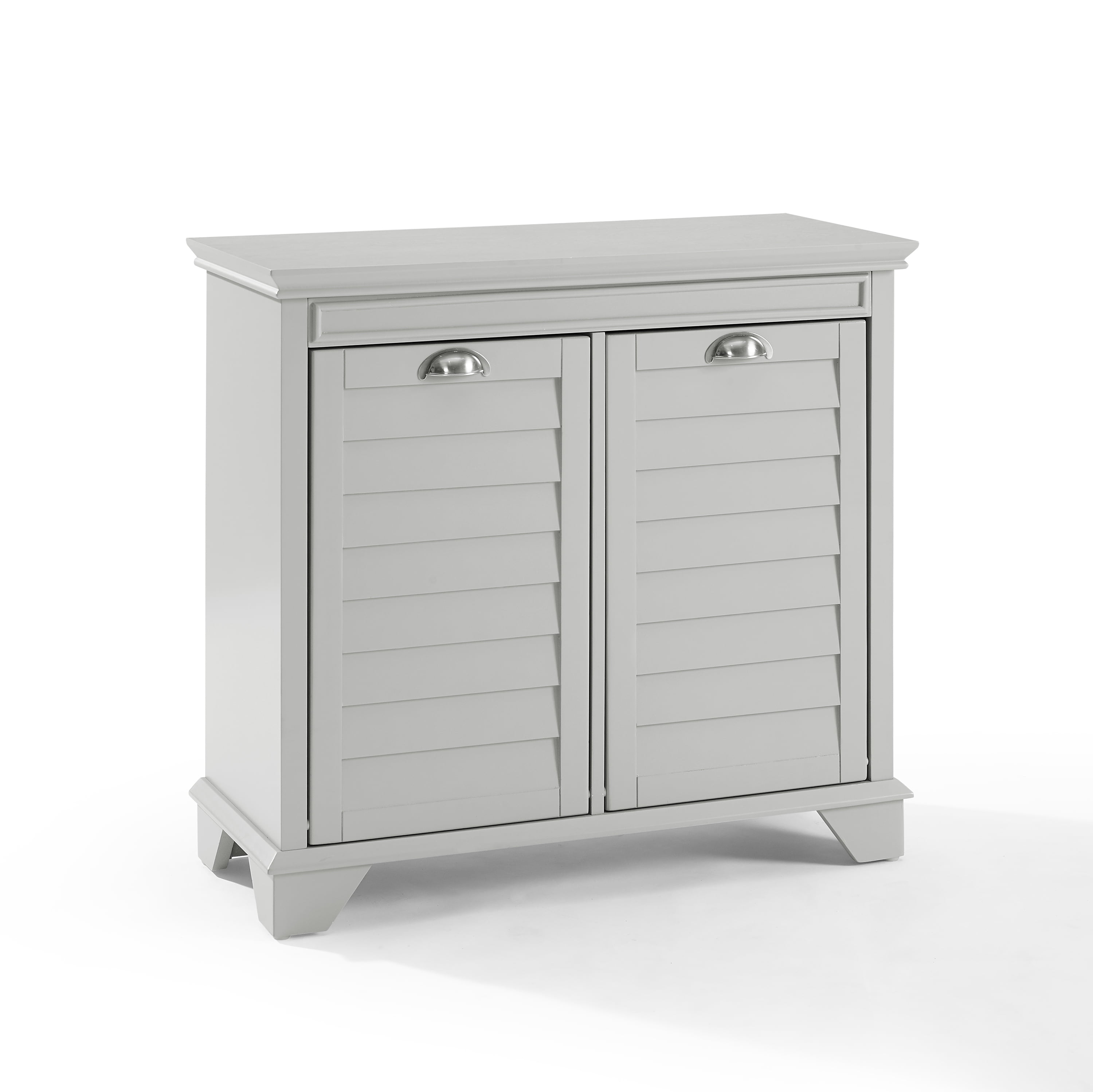 Crosley Furniture Lydia Linen Laundry Hamper, Gray