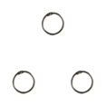 thumbnail image 1 of Toystoory 50 piezas de anillos para carpetas, álbumes de apertura, aros para libros, con bisagras para la escuela, llavero, álbum de recortes, Type1 NO1, 1 of 6
