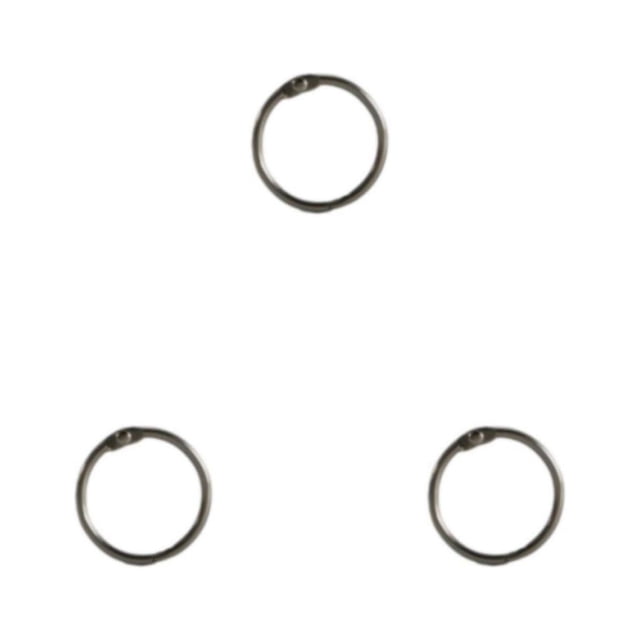 Toystoory 50 piezas de anillos para carpetas, álbumes de apertura, aros para libros, con bisagras para la escuela, llavero, álbum de recortes, Type1 NO1
