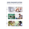 thumbnail image 2 of Science Exploration Digital Microscope High Resolution Magnifier Portable for Classroom Experiments, 2 of 16