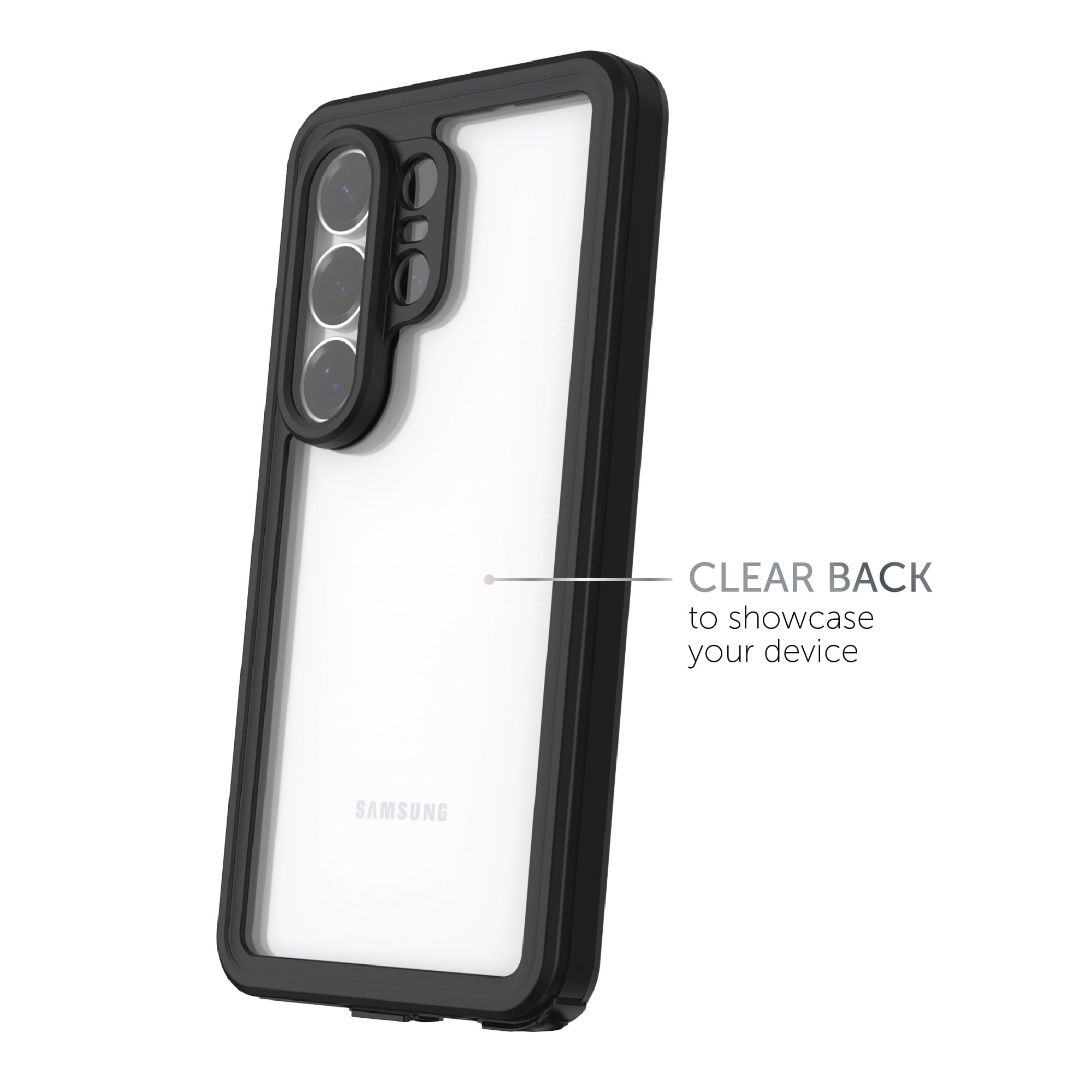 Body Glove Tidal Waterproof Phone Case for Samsung Galaxy S26 Ultra - Black/Clear