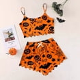 thumbnail image 2 of Tisuna Halloween Womens Pajamas Set Graphic Print Sleeveless Crew Neck Cami Tops And Shorts Sleepwear Pjs Sets Soft 2 Pieces Homewear S-XXL, 2 of 3