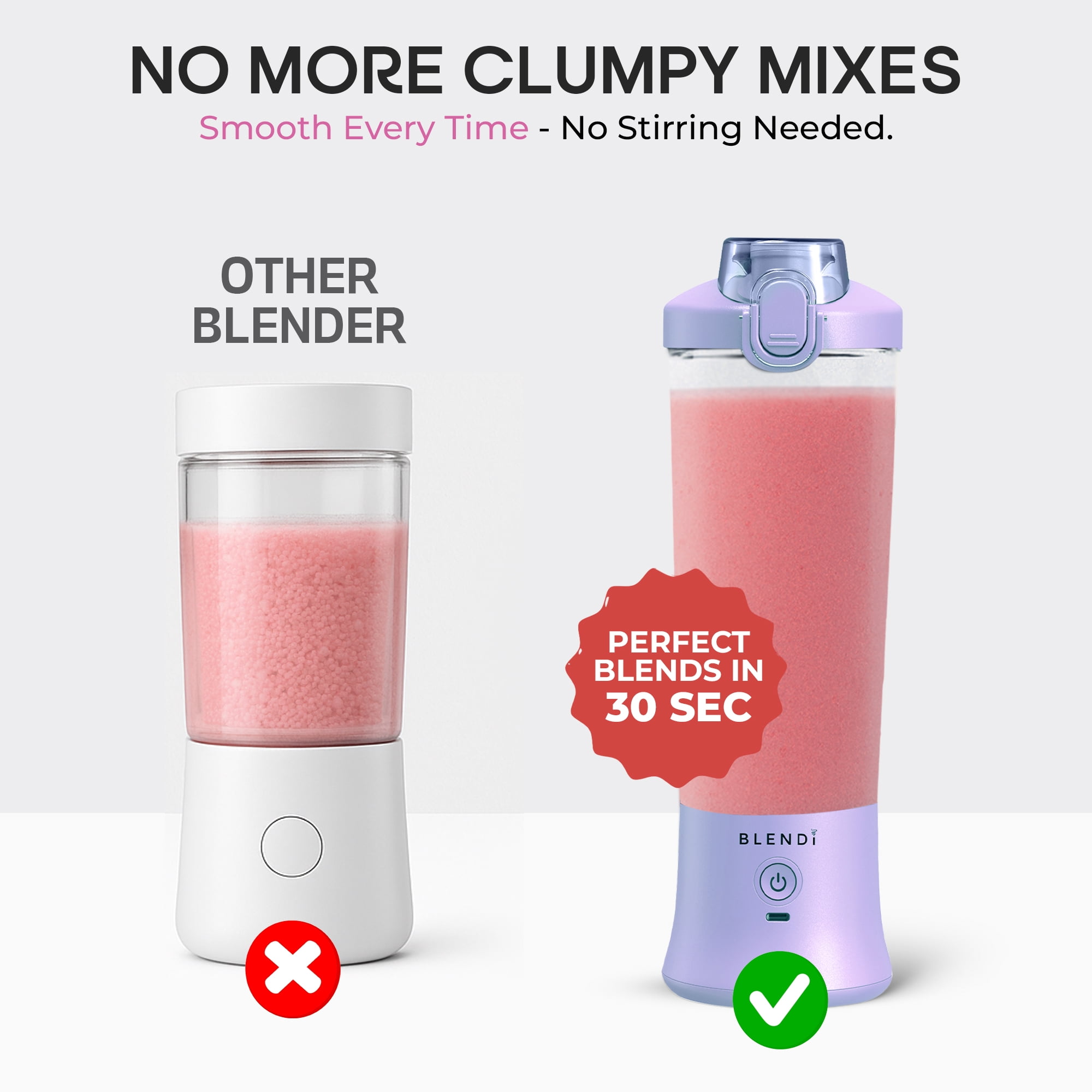 Blendi X Portable Blender 24oz | Rechargeable Smoothie Maker with