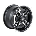 thumbnail image 4 of 4/110 Tusk Beartooth Wheel 12x7 5.0 + 2.0 Machined/Black For KAWASAKI BRUTE FORCE 750 4x4i EPS Camo 2022-2023, 4 of 7