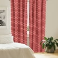 thumbnail image 2 of Ambesonne Tribal Curtains, Boho Modern Polka Dots Art, Pair of 28"x63", Dark Coral Peach Salmon, 2 of 5