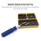 thumbnail image 4 of Magnetic Desktop Screws Tools Parts Tray Holder Storage Plate Box Case Organizer for Metal Parts Screws Sockets Bolts Pins Organization, 4 of 5