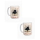 thumbnail image 1 of Duo de tazas de cerámica 445 ml diseño ilustrado de gato, 1 of 7