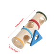 thumbnail image 2 of Gerbil Gym Exercise Wooden Climbing Funny Tunnel Seesaw Hideout Hamster Toys 17X7X6.5CM, 2 of 8