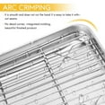 thumbnail image 4 of 9 Inch Toaster Oven Tray and Rack Set, Small Stainless Steel Baking Pan with Cooling Rack,Dishwasher Safe Sheet, 4 of 4