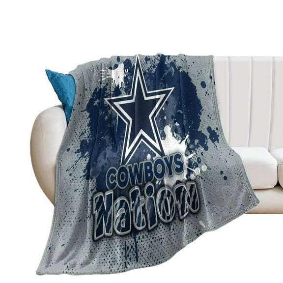 Football Cowboys Blanket Throw Blankets Warm Cozy Lightweight Couch Blanket Stuff Gifts for Women Mom Teens