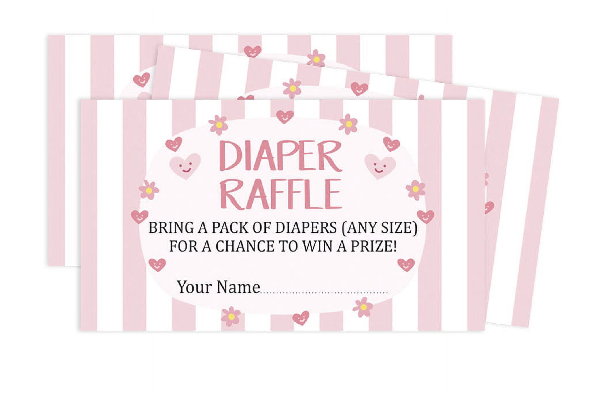 Inkdotpot 30Gender Neutral Baby ShowerDiaper Raffle Ticket Lottery Insert Cards Supplies Games For Baby Shower Party Bring A Pack Of Diapers To Win Favors Gifts And Prizes
