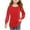 Red, variant on Qingpeng Girls Cute Long Sleeves Tunic Tops Casual Loose Ruffle T Shirts Kids Summer Soft Solid Blouses