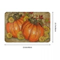 thumbnail image 4 of Thanksgiving Day Pumpkin Harvest Doormat Modern Bedroom Kitchen Floor Mat Balcony Rug Door Mat Flowers Leaves Anti-slip Bath Mat, 4 of 6