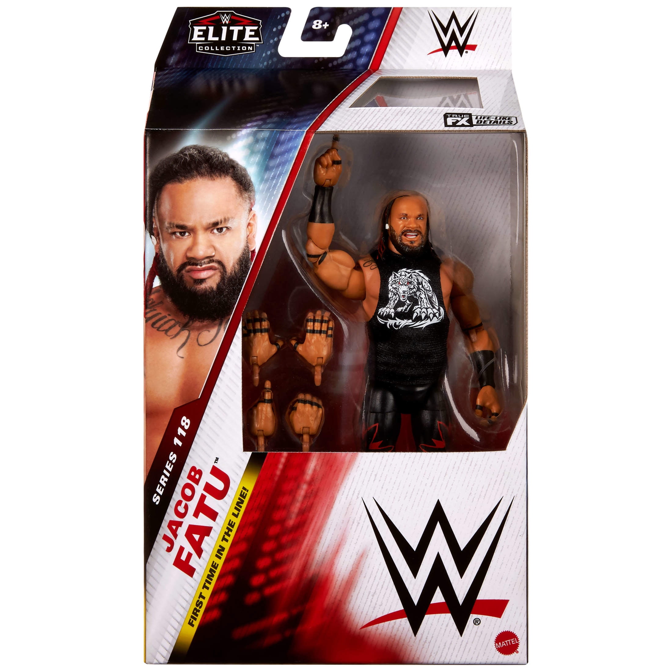 WWE Elite Jacob Fatu Action Figure, Series #118, 6-inch Collectible with Articulation & Accessories