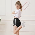 thumbnail image 5 of Resinta Girls 5-Pack Cotton Athletic Shorts Dolphin Hem Active Running Yoga Shorts for Toddler & Big Girls Summer (2-3T to 12-14Y), 5 of 8