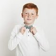 thumbnail image 6 of Boy's Poly Satin Banded Clip On Bow Ties (Sage), 6 of 7