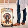 thumbnail image 4 of Happy Thanksgiving Pitbull Turkey Costume Pumpkins Autumn Leaves Travel Luggage Cover Terrier Dog Lover Suitcase Dust Protective Decor - 13014, 4 of 5