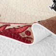 thumbnail image 5 of Castle Fairy Sport Baseball Twin Quilt Set,Ball Gamer Twin Coverlet Set,Black White, 5 of 7