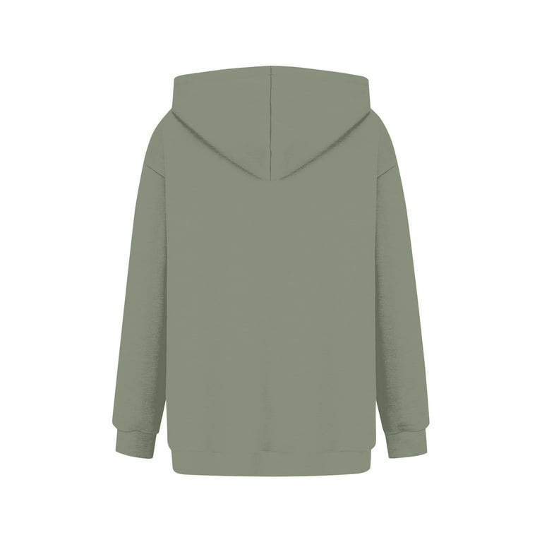 Plain olive cheap green hoodie