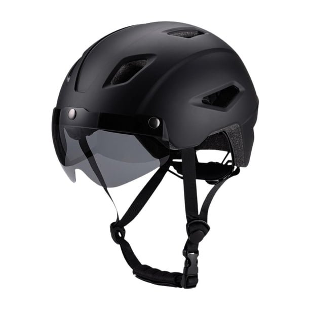 Casco de bicicleta para niños shamjiam Con parabrisas negro