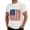 White, variant on Mens USA Patriotic Summer Tee American Flag 4th of July Design Crew Neck Short Sleeve Casual Top for Daily Wear