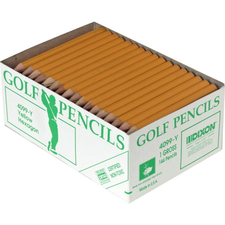 Dixon, DIX14998, Pre-sharpened Wood Golf Pencils, 144 / (Best Way To Sharpen Charcoal Pencils)