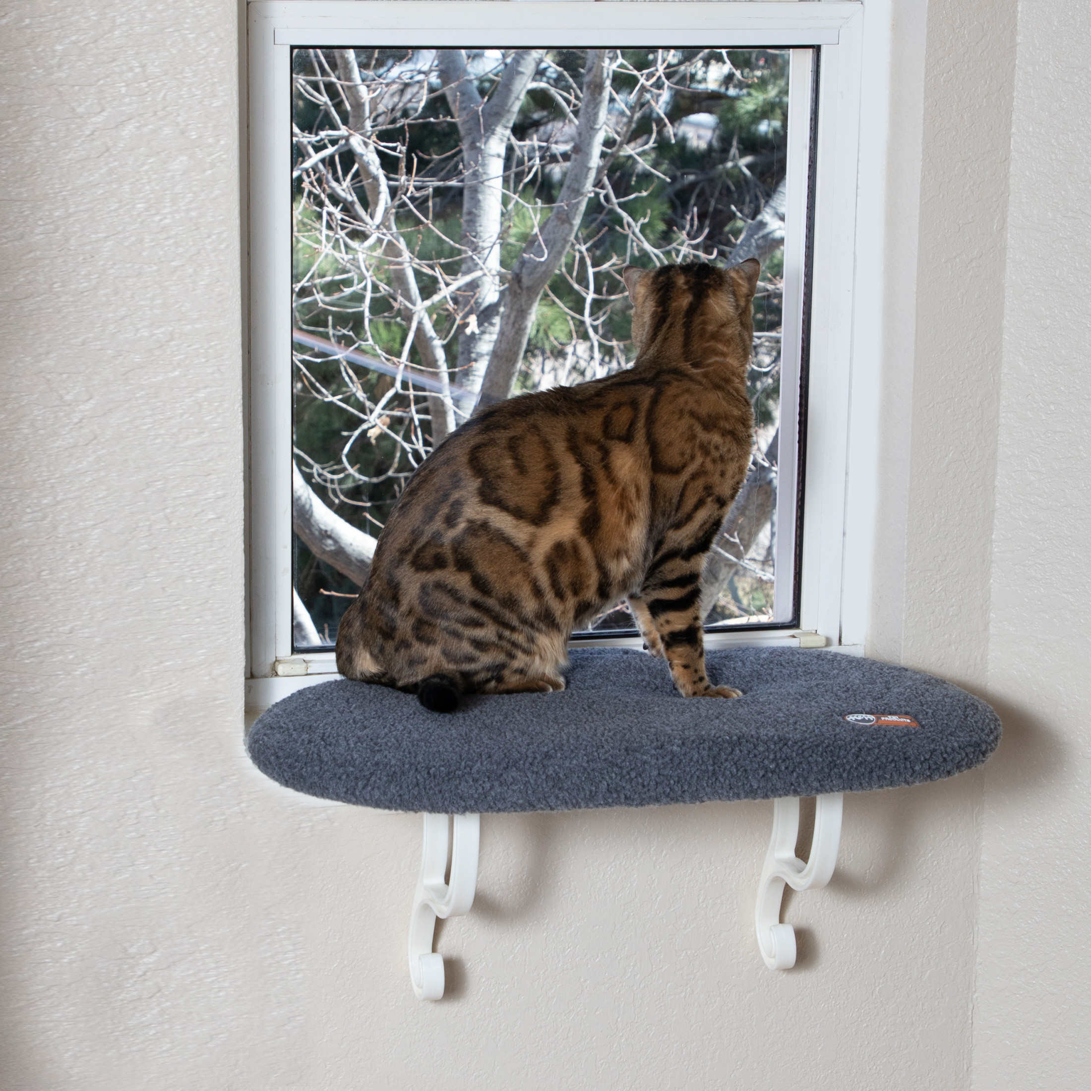K&H Pet Products Window Kitty Sill, Gray photo 1