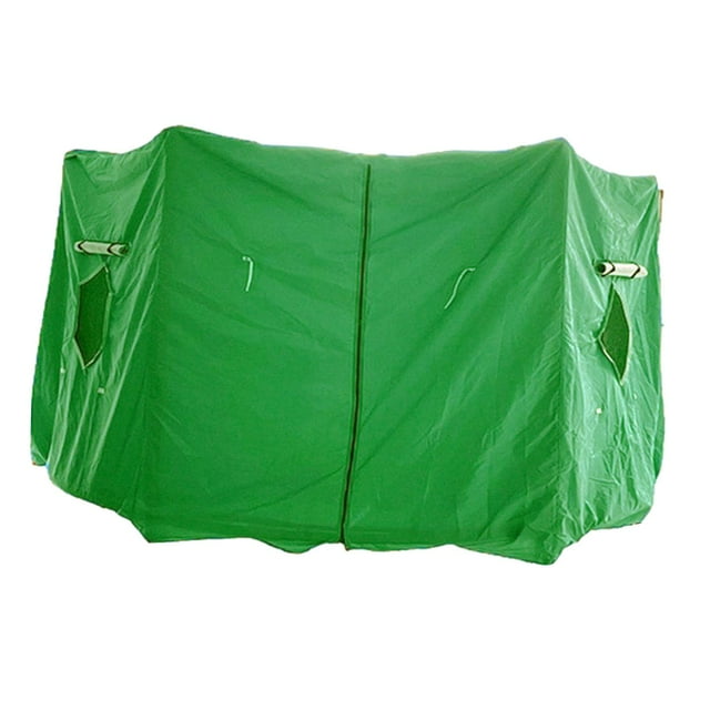 ZLight Tente de Trampoline Housse de Protection pour Trampoline Couverture Supérieure d'Ombre pour Trampoline Rond Bleu 10 Pieds 6 Mâtx Vert 14 Pieds 6 Mâtx
