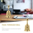 thumbnail image 6 of FONDOTIN Golden Zinc Alloy Hand Bell for Restaurant Use Retro Call Bell Decor Suitable for Various Occasions 1Pc, 6 of 8