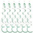 thumbnail image 2 of Dserhfy 6Pcs Spiral Pendant Party Streamers Hanging Plastic Streamer Spiral Pendant Twin Tail Party Ceiling Foil Swirl Decorations, 2 of 8