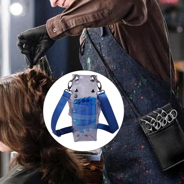Tijera de Pelo Profesional de , Bolsa de Almacenamiento de Tijeras de Peluquería, Estuche Organizado, Bolsa para Cortapelos, Tijera, Salón, Hombres , azul Los 8x22cm Salvador Bolsas de almacenamiento de peluquería