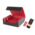 thumbnail image 1 of Caja para baraja de cartas Caja para naipes Caja para naipes coleccionable estándar Capacidad para 1800 cartas con 8 divisores para cartas Contenedor Rojo, 1 of 8