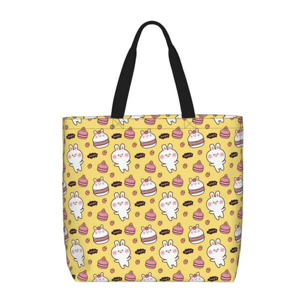 Easygdp Rabbit Hunger Bolsa Tote para Mujer, Bolso de Hombro para Trabajo, Playa, Viajes, Compras y Supermercado